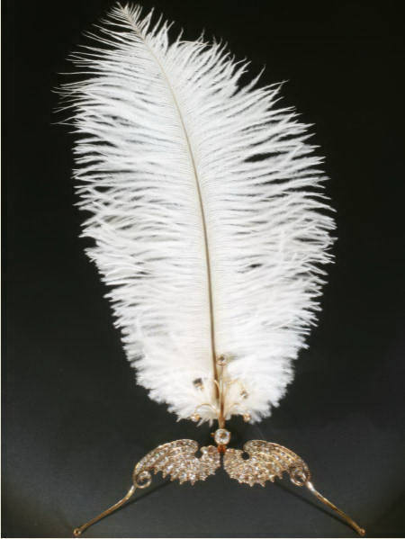 Victorian tiara in red gold with rose cut diamonds can be worn as brooch (image 3 of 13)